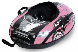 Тюбинг ТяниТолкай Машинка Comfort розовая, размер 100 х 75 см