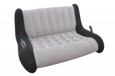 Надувной диван Intex 68560 Sofa Lounge (серый, без насоса)