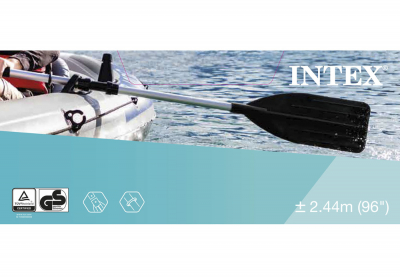 Алюминиевые весла Intex 69627 Kayak Pddle and Boat Oars для надувных лодок