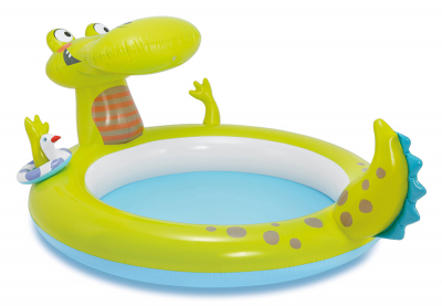 Надувной детский бассейн с фонтанчиком Крокодил Intex 57431NP Gator Spray Pool (от 2 лет)