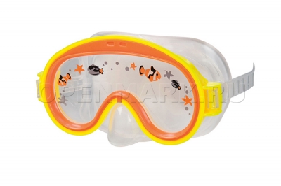 Набор: ласты (размер 35-37), маска и трубка для плавания Intex 55954 Adventure View Swim Set (от 3 до 8 лет)