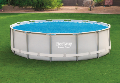 Обогревающий тент для круглых бассейнов Bestway 58252 Solar Pool Cover (диаметр 417 см)