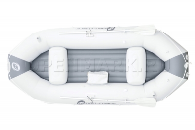Трехместная надувная лодка Bestway 65044 Marine Pro-I Raft Set + алюминиевые вёсла и насос