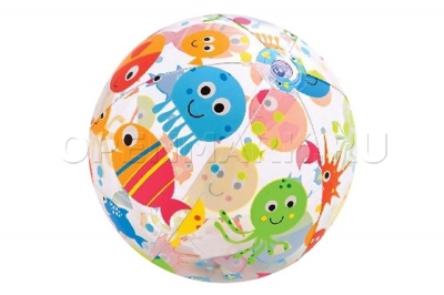 Надувной мяч диаметром 61 см Intex 59050NP Lively Print Balls (от 3 лет)