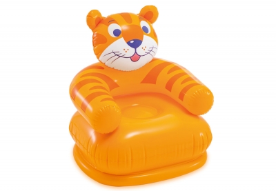 Детское надувное кресло Тигр Intex 68556NP Happy Animal Chair, от 3 до 8 лет (без насоса)