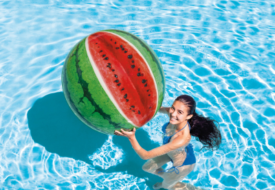 Надувной мяч диаметром 107 см Intex 58075NP Watermelon Ball (от 3 лет)