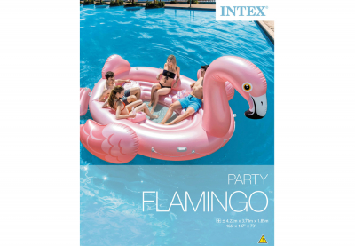 Плот надувной многоместный фламинго Intex 57267EU Flamingo Party Island (422 х 373 х 185 см)