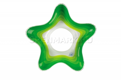 Круг надувной для плавания Звезда размером 74 х 71 см Intex 58235NP Starfish Rings (от 3 до 6 лет)