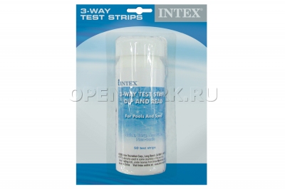 Тест-пластинки Intex 59635 Test Strips (проверка воды на хлор, pH, щелочность)