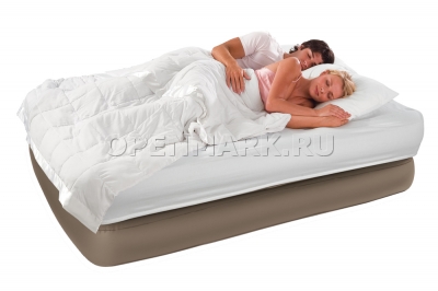 Двуспальная надувная кровать Intex 66704 Comfort Bed + встроенный электронасос