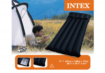 Кемпинговый одноместный надувной матрас Intex 68797 Camping Mats (без насоса)