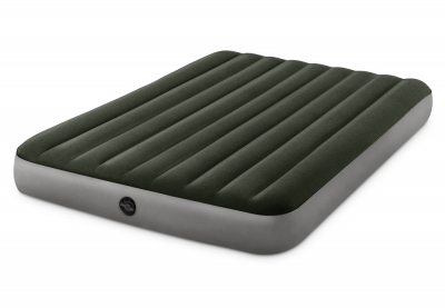 Двуспальный надувной матрас Intex 64779 Prestige Downy Airbed + внешний электонасос на батарейках