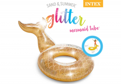 Круг-кресло надувное для плавания Intex 56258EU Glitter Mermaid Tube (175 х 119 см)