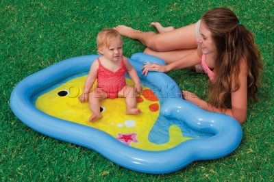 Надувной детский бассейн Кит Intex 59408NP Cutie Whale Baby Pool (от 1 до 3 лет)