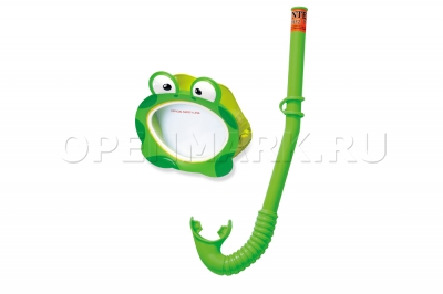 Маска и трубка для плавания Intex 55940 Froggy Fun Set (от 3 до 8 лет)