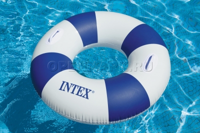Круг надувной для плавания диаметром 91 см Спасательный круг Intex 59255NP Classic Tube (от 9 лет)