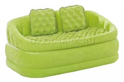 Двухместный надувной диван Intex 68573NP Cafe Loveseat (светло-зелёный, без насоса)