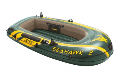 Двухместная надувная лодка Intex 68346NP Seahawk-2