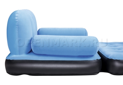 Двухместный надувной диван Bestway 67356 Multi-Max Air Couch (голубой) + внешний электронасос
