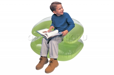Детское надувное кресло Intex 68539NP Kids Cozy Air Chair, от 4 до 12 лет (зелёное, без насоса)