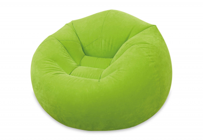 Надувное кресло Intex 68569NP Beanless Bag Chair (зеленое, без насоса)