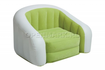 Надувное кресло Intex 68571NP Cafe Club Chair (светло-зеленое, без насоса)