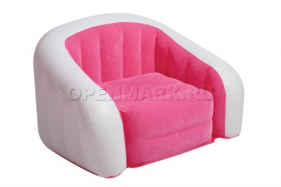Надувное кресло Intex 68571NP Cafe Club Chair (розовое, без насоса)