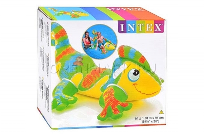Надувной хамелеон для игр на воде Intex 56569NP Smiling Gecko Ride-On (от 3 лет)