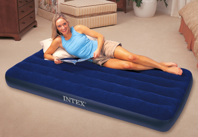 Односпальный надувной матрас Intex 68757 Classic Downy Bed (без насоса)