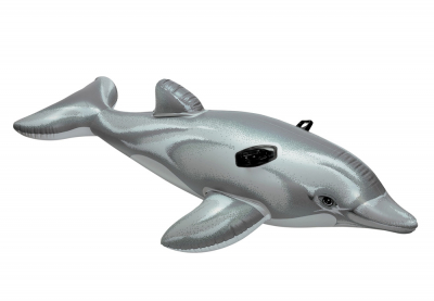 Надувной гигантский дельфин для игр на воде Intex 58539NP Dolphin Ride-On (от 3 лет)