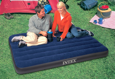 Полуторный надувной матрас Intex 68758 Classic Downy Bed (без насоса)