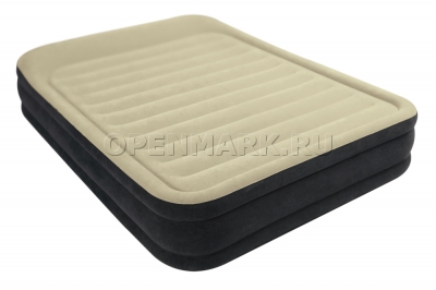 Двуспальная надувная кровать Intex 64404 Premium Comfort Airbed + встроенный электронасос