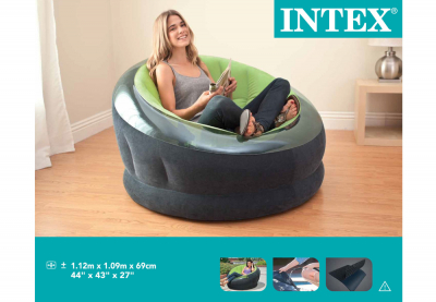 Надувное кресло Intex 68582NP Empire Chair (зеленое, без насоса)