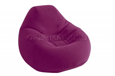 Надувное кресло Intex 68584NP Deluxe Beanless Bag Chair (фиолетовое, без насоса)