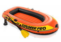 Трёхместная надувная лодка Intex 58358NP Explorer Pro 300 Set + пластиковые вёсла и насос