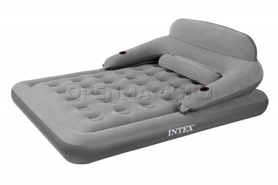 Двуспальный надувной матрас Intex 68916 Convertible Lounge Bed + внешний электронасос