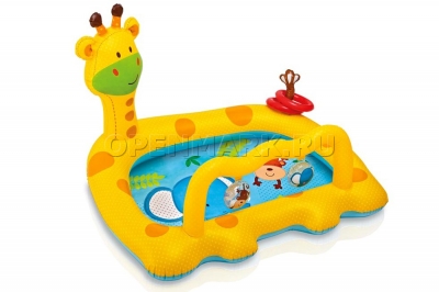 Надувной детский бассейн Жираф Intex 57105NP Smiley Giraffe Baby Pool (от 1 до 3 лет)