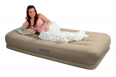 Односпальный надувной матрас Intex 67740 Pillow Rest Mid-Rise Bed (без насоса)